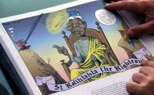 Mandela by Zapiro "It's nothing serious - just the occasional slipped halo."